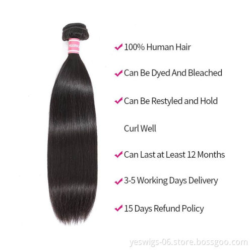 Brazilian Virgin Straight Hair Bundles 10A Grade Virgin Unprocessed Human Hair Brazilian Hair Bundles